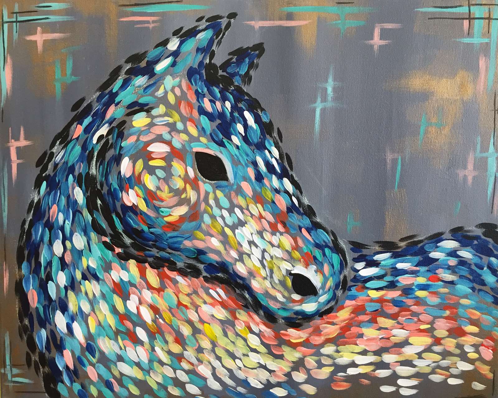 abstract horse hdtv